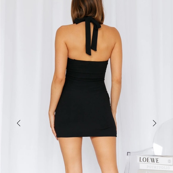 Hello Molly Black Mini Dress - Picture 3 of 4